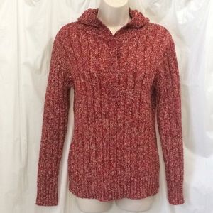 Beautiful Size L Knitted Sweater with hood Soft